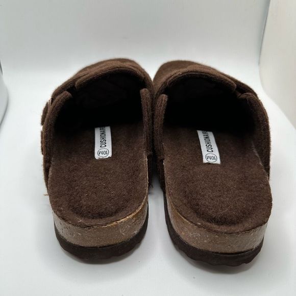 CUSHIONAIRE Womens Clog 10 BROWN WOOL - Picture 4 of 7